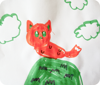 Cat drawing